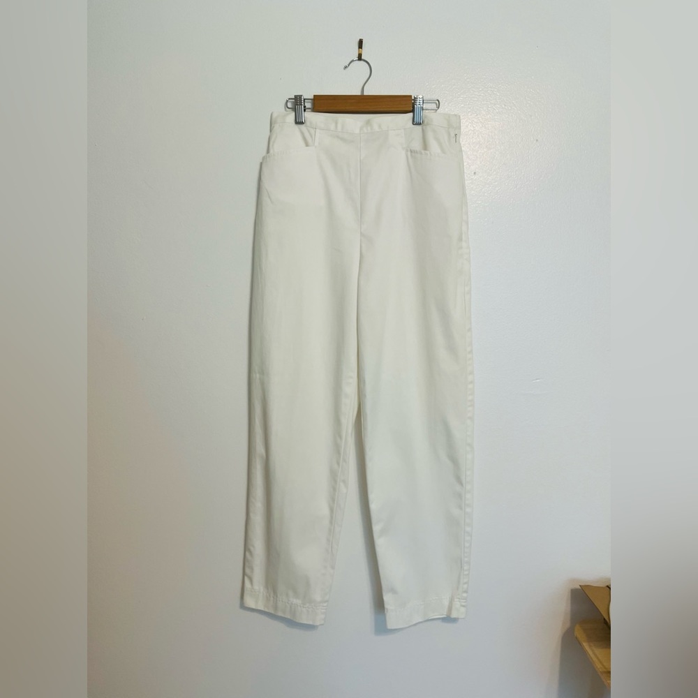 White Talbots Petite White Pants Women’s Size 8